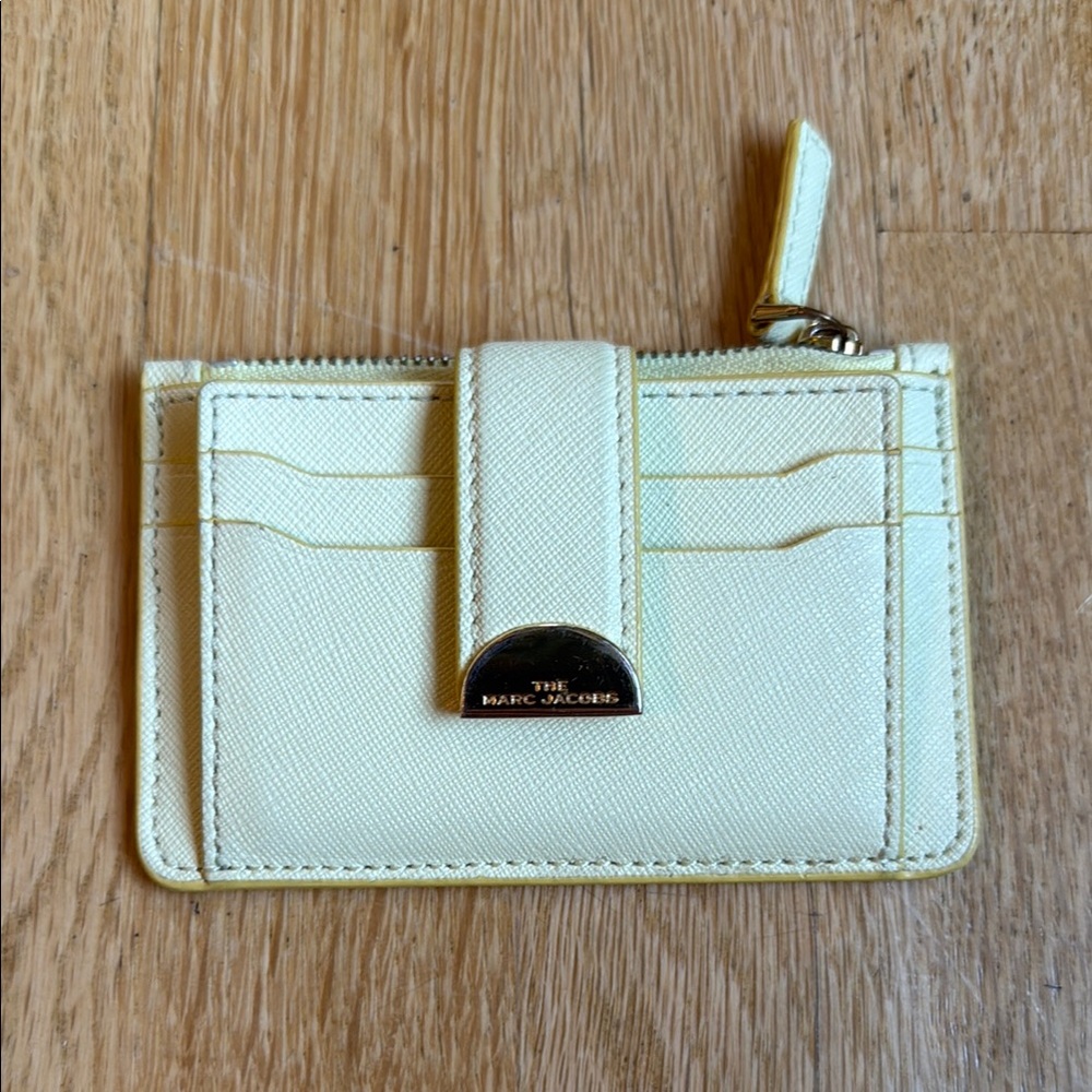 Marc Jacobs butter yellow Card Holder with Strap